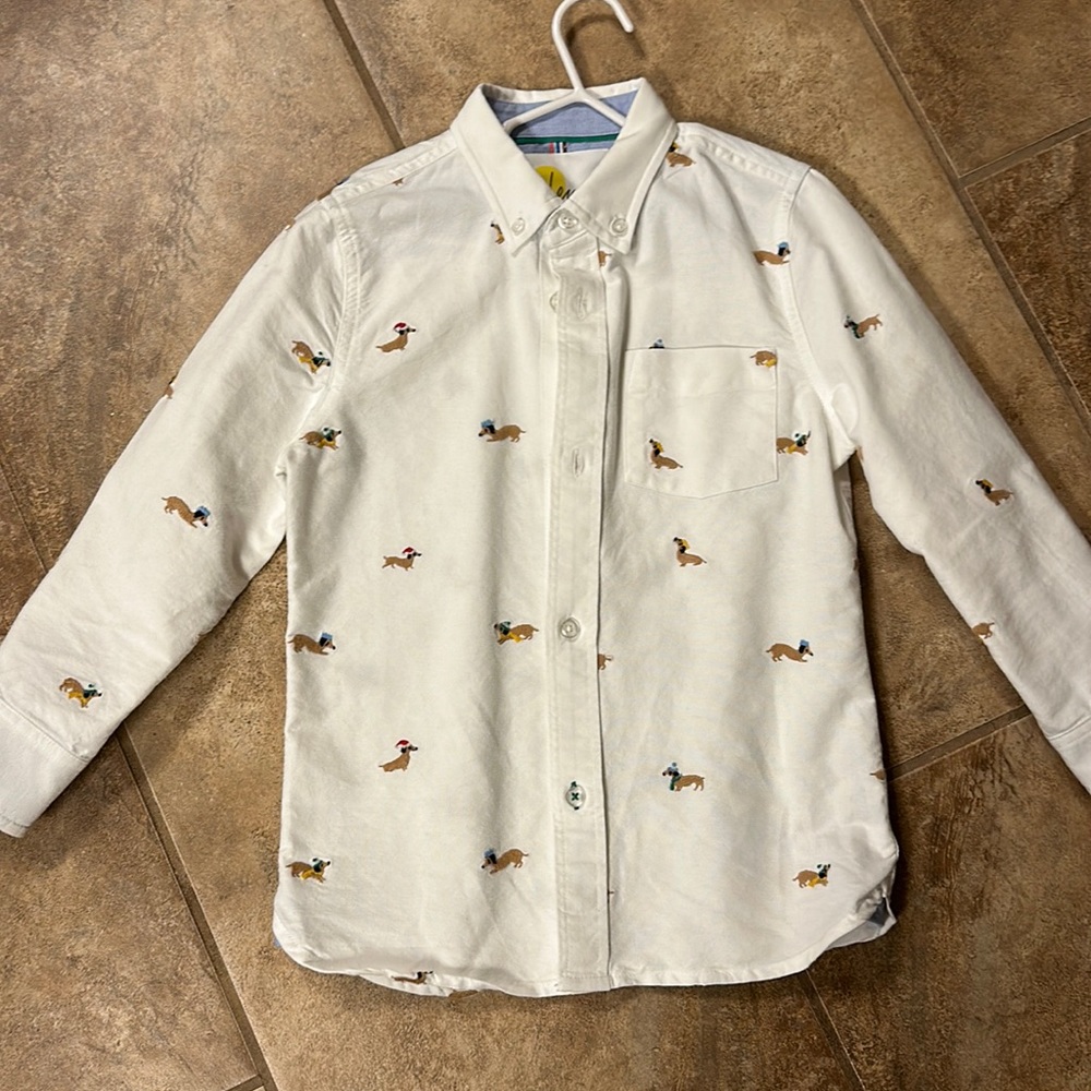 Mini Boden boys Holiday shirt